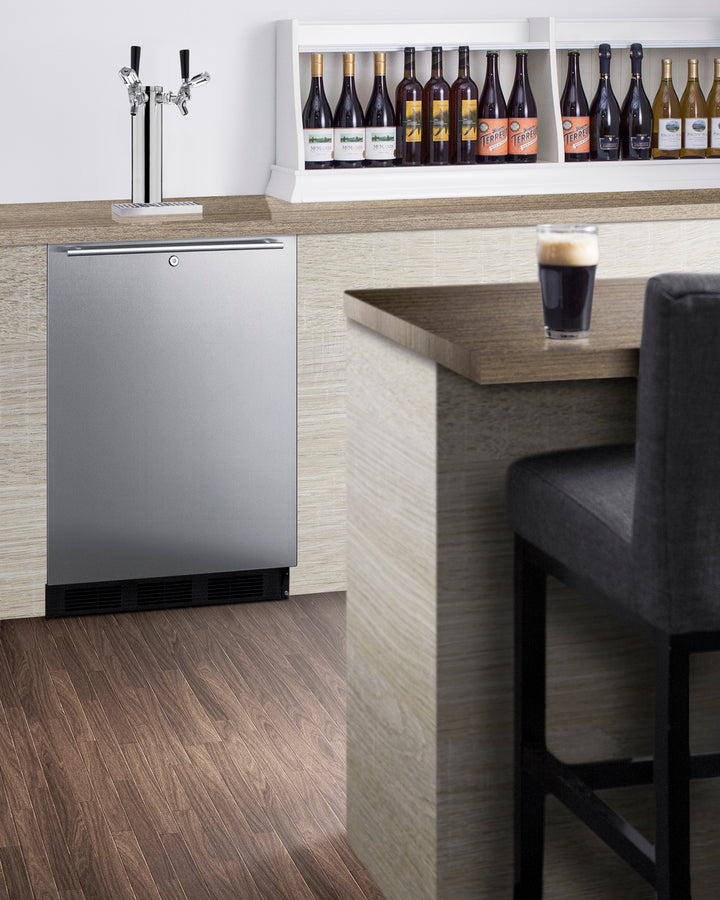 Summit 24" Wide Built-In Kegerator, ADA Compliant SBC58BLBIADALock-Kegerators-The Wine Cooler Club