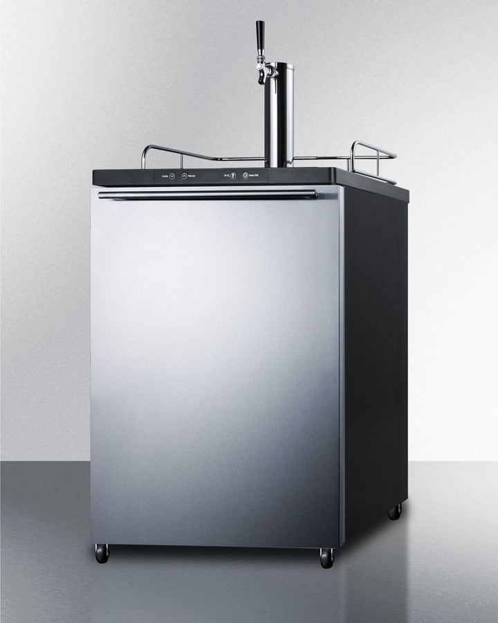 Summit 24" Wide Built-In Kegerator SBC635MBISSHH-Kegerators-The Wine Cooler Club
