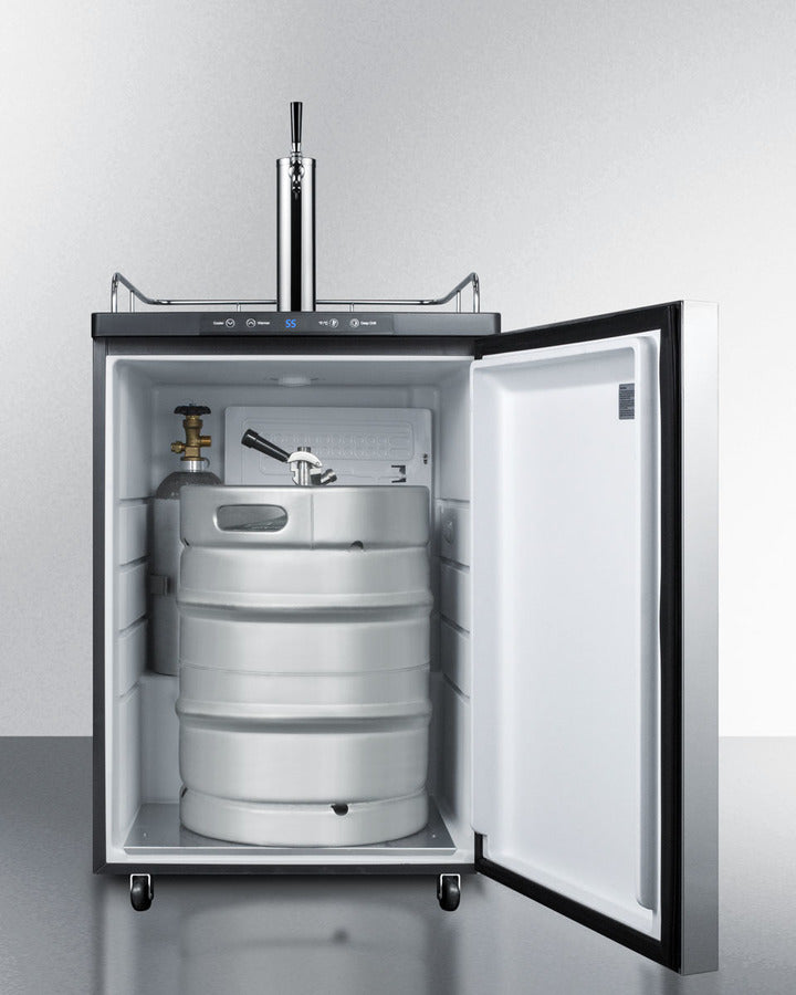 Summit 24" Wide Built-In Kegerator SBC635MBISSHH-Kegerators-The Wine Cooler Club