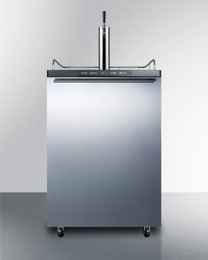 Summit 24" Wide Built-In Kegerator SBC635MBISSHH-Kegerators-The Wine Cooler Club