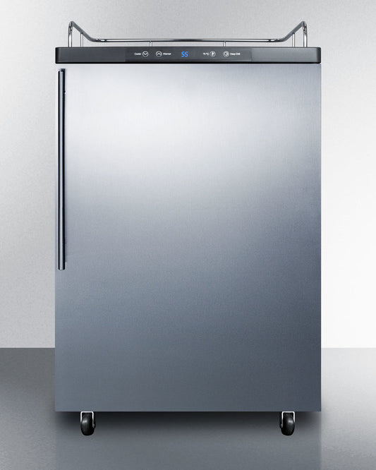 Summit 24" Wide Built-In Kegerator SBC635MBI7NKSSHV-Kegerators-The Wine Cooler Club