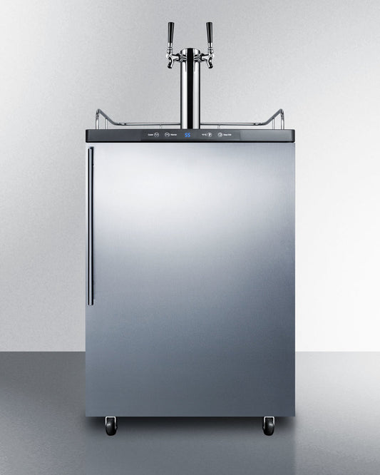 Summit 24" Wide Kegerator SBC635M7SSHVTWIN-Kegerators-The Wine Cooler Club