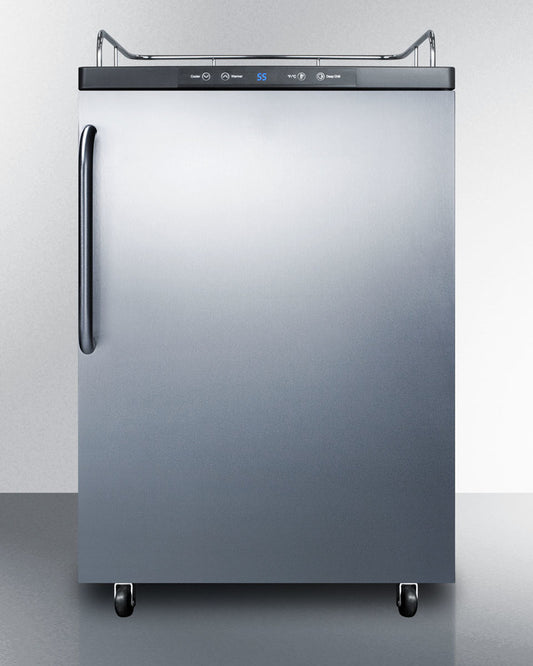 Summit 24" Wide Built-In Kegerator SBC635MBI7NKSSTB-Kegerators-The Wine Cooler Club