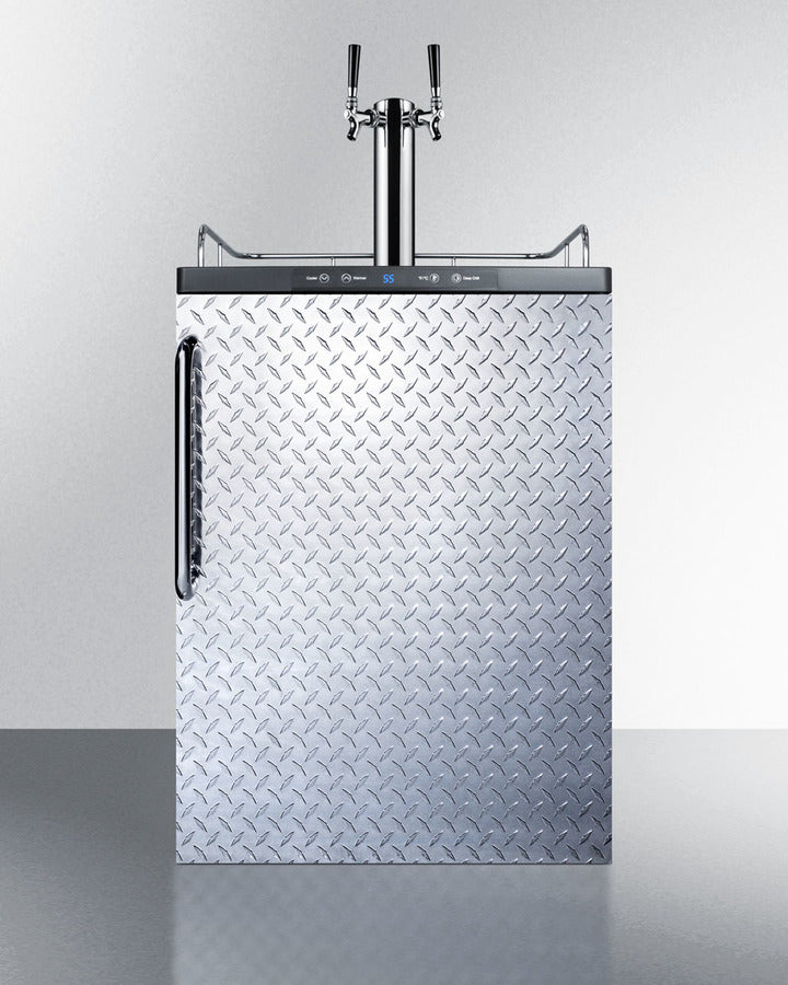 Summit 24" Wide Built-In Kegerator SBC635MBIDPLTWIN-Kegerators-The Wine Cooler Club
