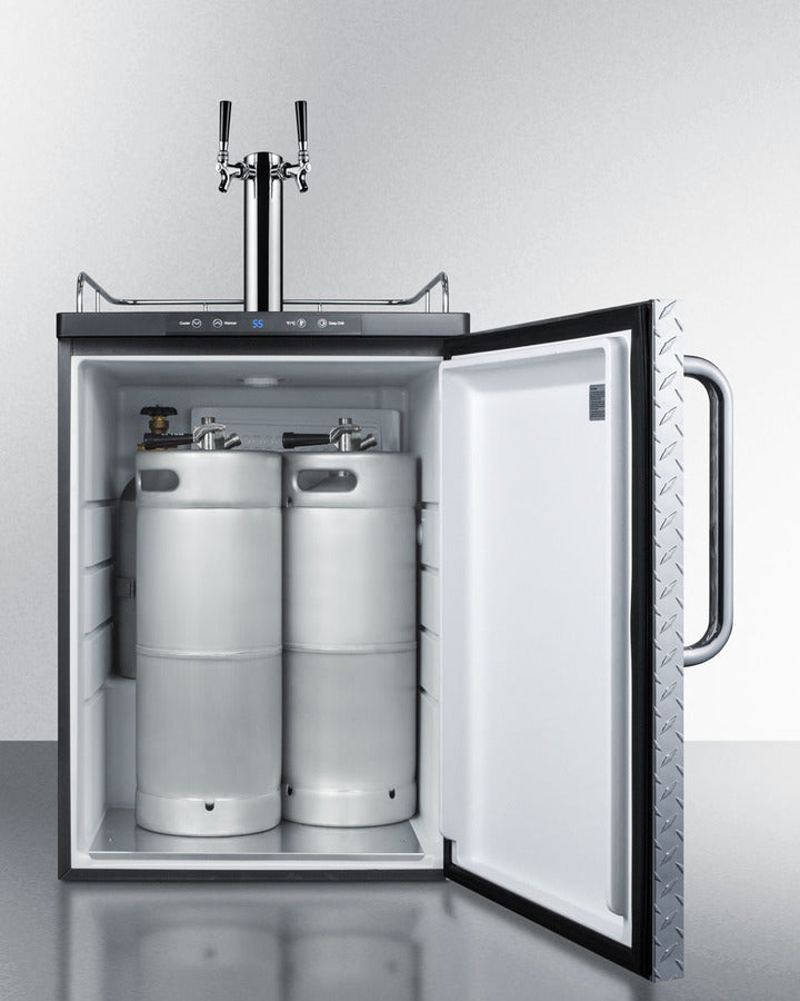 Summit 24" Wide Built-In Kegerator SBC635MBIDPLTWIN-Kegerators-The Wine Cooler Club