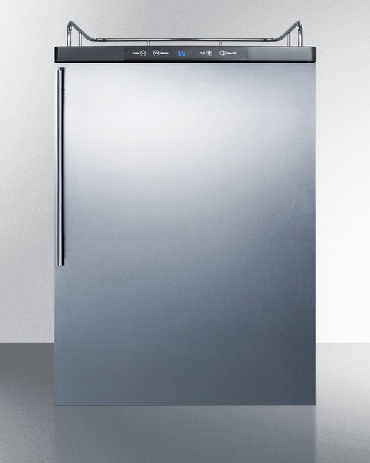 Summit 24" Wide Built-In Kegerator SBC635MBINKSSHV-Kegerators-The Wine Cooler Club