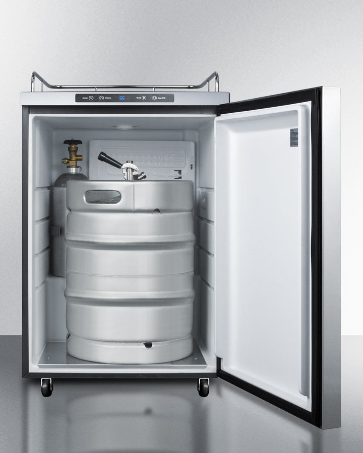 Summit 24" Wide Outdoor Kegerator SBC635MOS7NKHH-Kegerators-The Wine Cooler Club