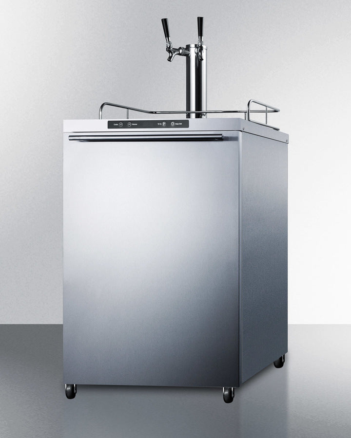 Summit 24" Wide Outdoor Kegerator SBC635MOSHHTWIN-Kegerators-The Wine Cooler Club