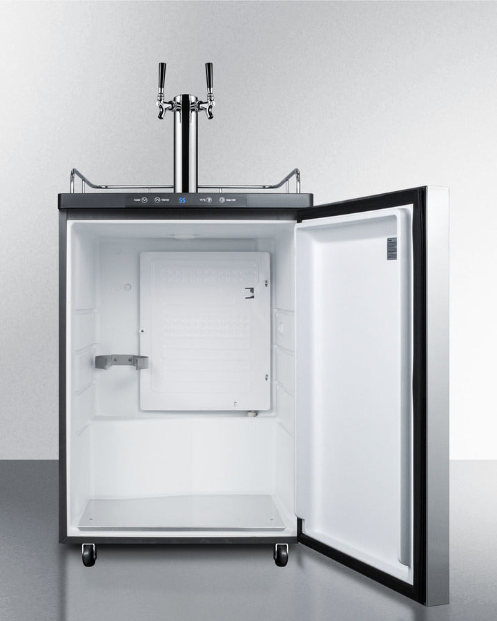 Summit 24" Wide Built-In Kegerator SBC635MBISSHHTWIN-Kegerators-The Wine Cooler Club