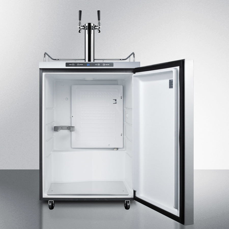 Summit 24" Wide Outdoor Kegerator SBC635MOSHHTWIN-Kegerators-The Wine Cooler Club