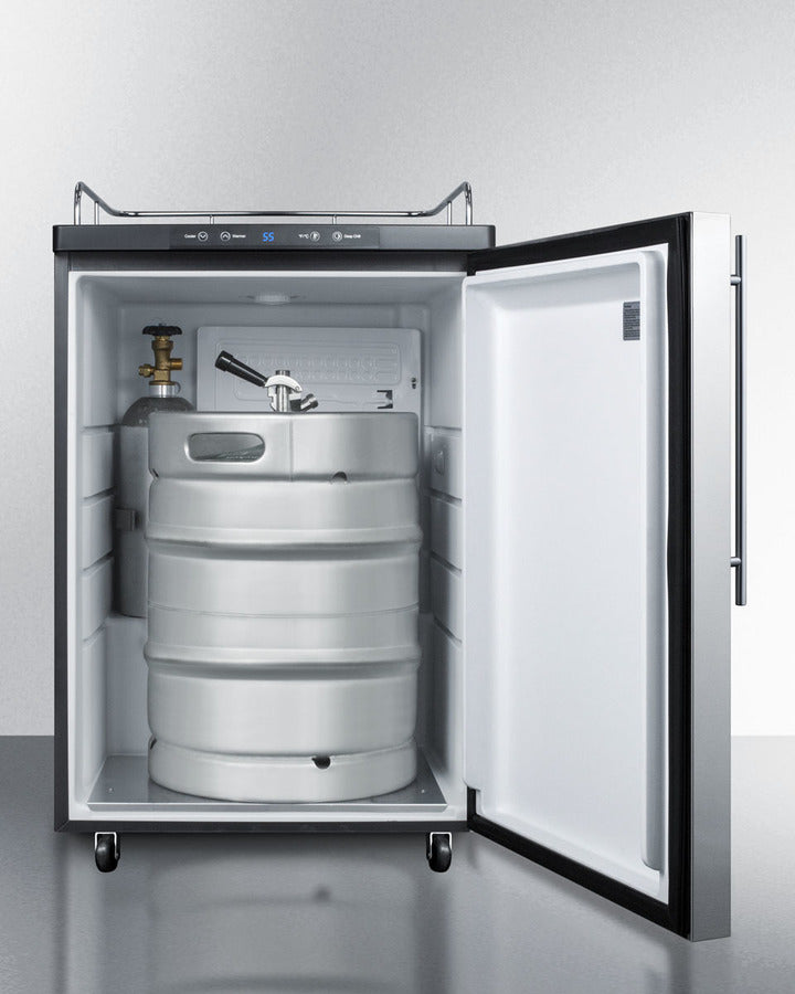 Summit 24" Wide Kegerator SBC635MNKSSHV-Kegerators-The Wine Cooler Club