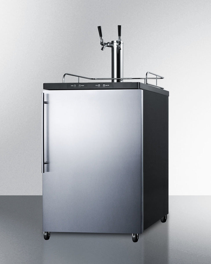 Summit 24" Wide Kegerator SBC635M7SSHVTWIN-Kegerators-The Wine Cooler Club