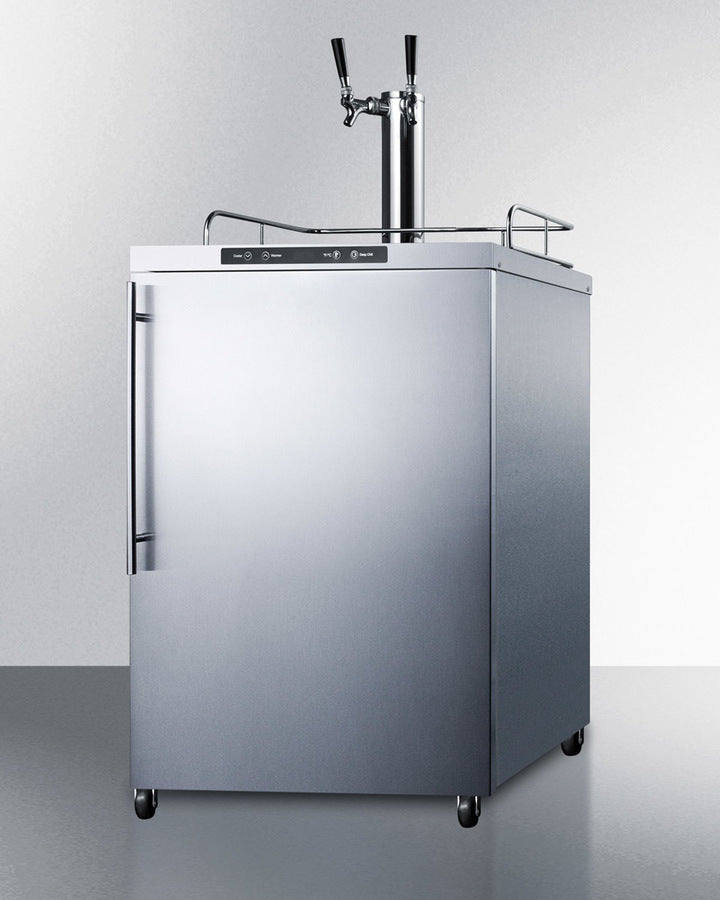 Summit 24" Wide Outdoor Kegerator SBC635MOSHVTWIN-Kegerators-The Wine Cooler Club