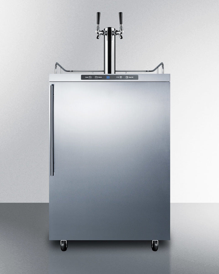 Summit 24" Wide Outdoor Kegerator SBC635MOSHVTWIN-Kegerators-The Wine Cooler Club