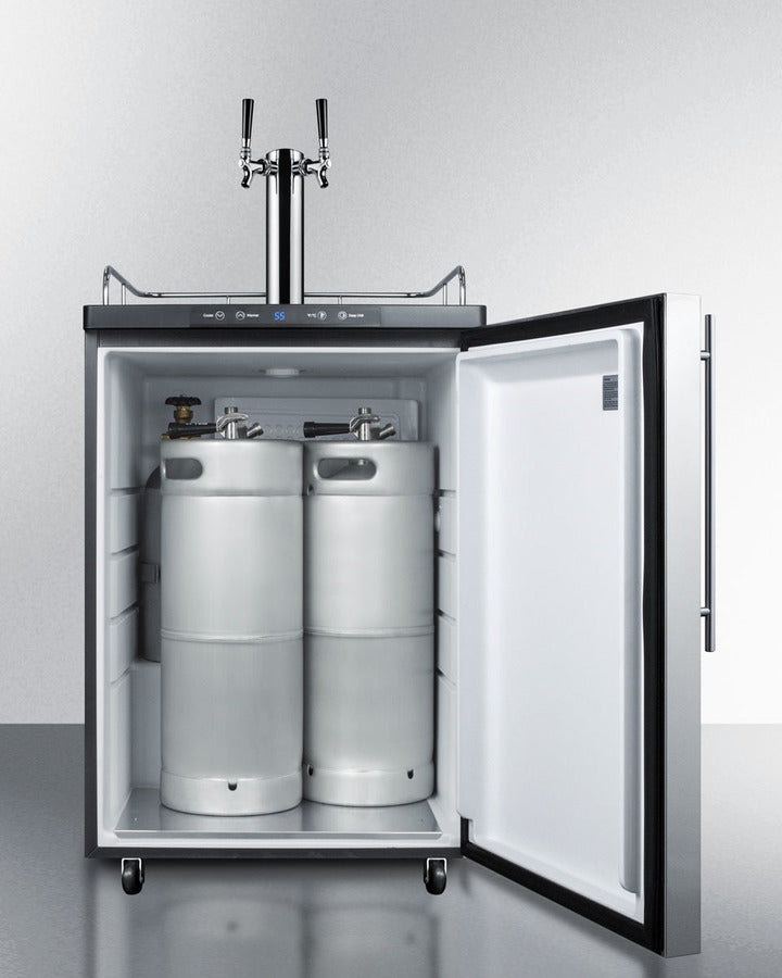 Summit 24" Wide Kegerator SBC635M7SSHVTWIN-Kegerators-The Wine Cooler Club