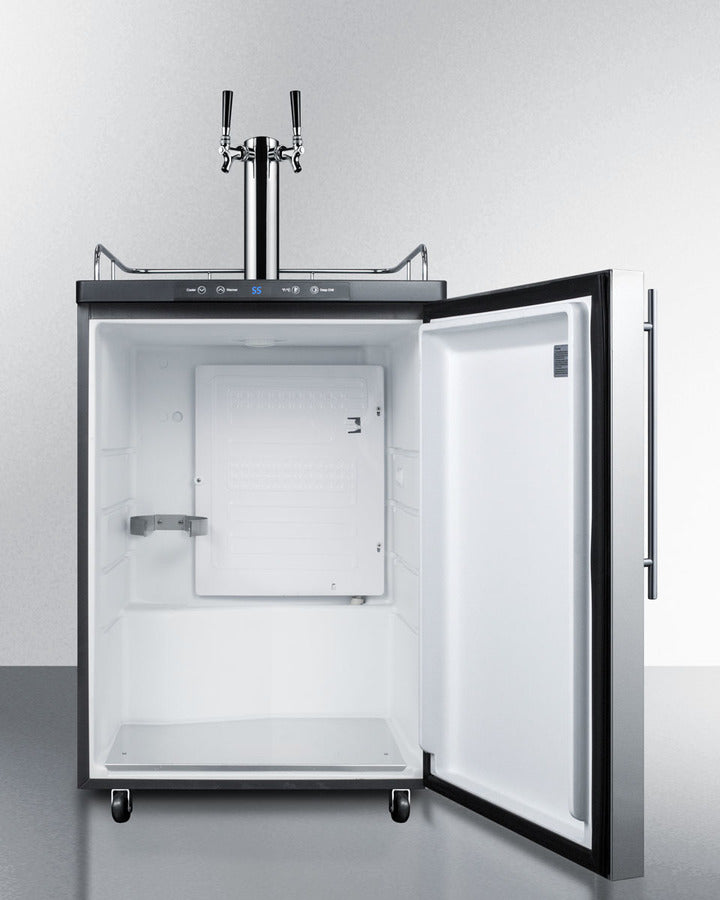 Summit 24" Wide Kegerator SBC635M7SSHVTWIN-Kegerators-The Wine Cooler Club