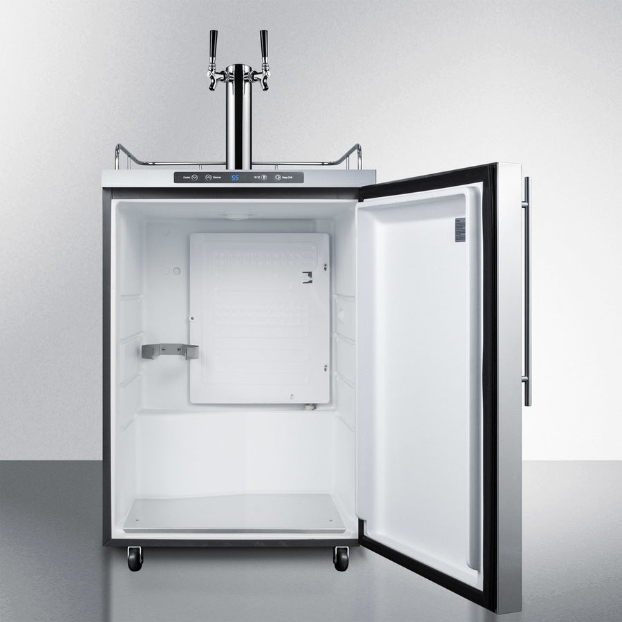 Summit 24" Wide Outdoor Kegerator SBC635MOS7HVTWIN-Kegerators-The Wine Cooler Club