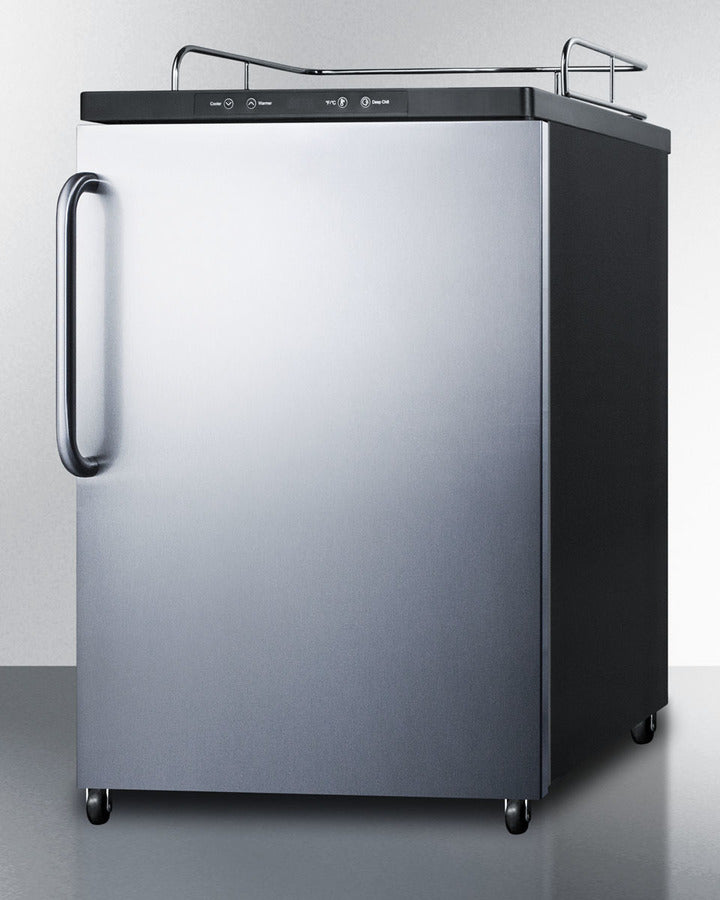 Summit 24" Wide Kegerator SBC635MNKSSTB-Kegerators-The Wine Cooler Club