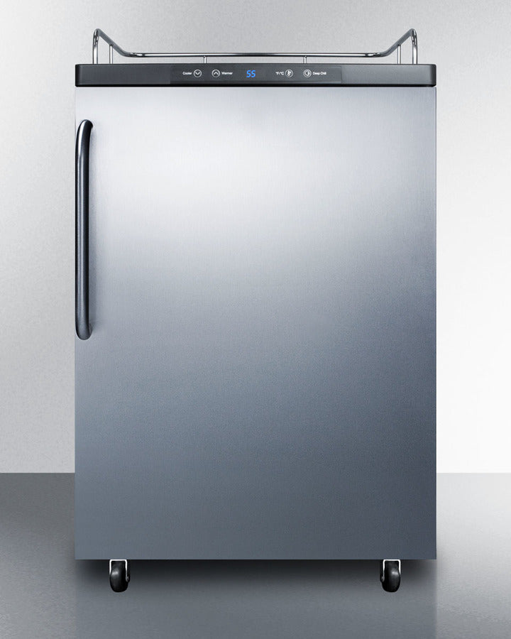 Summit 24" Wide Kegerator SBC635MNKSSTB-Kegerators-The Wine Cooler Club
