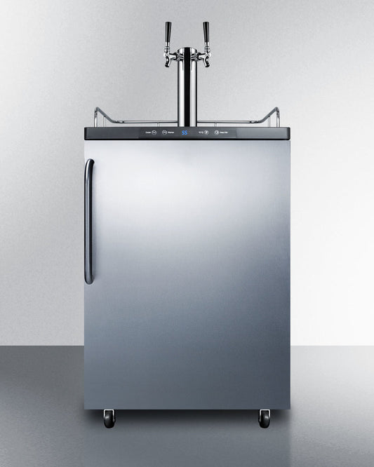 Summit 24" Wide Kegerator SBC635MSSTBTWIN-Kegerators-The Wine Cooler Club