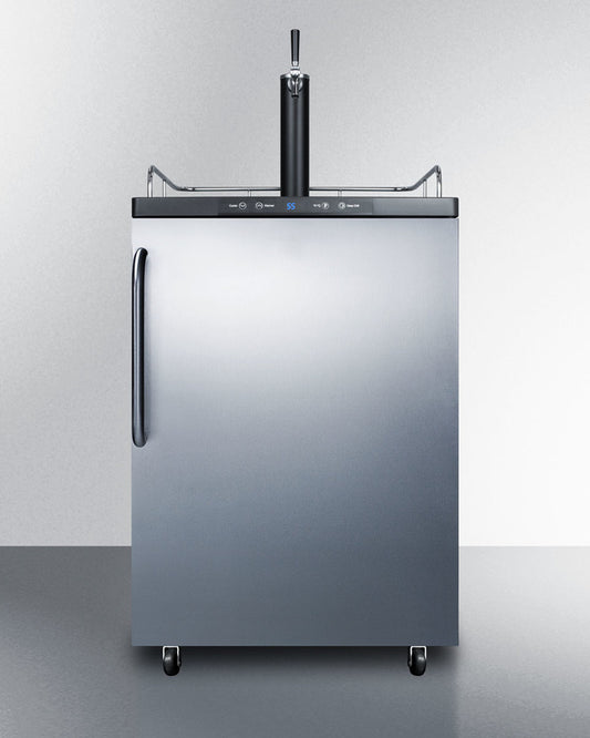 Summit 24" Wide Kegerator SBC635MSSTB-Kegerators-The Wine Cooler Club