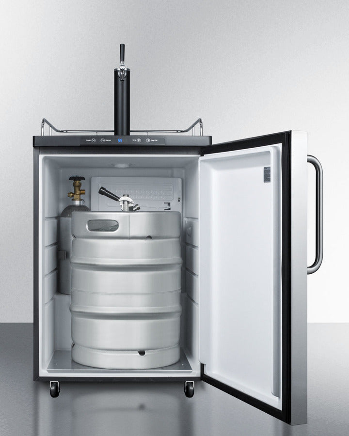 Summit 24" Wide Kegerator SBC635MSSTB-Kegerators-The Wine Cooler Club