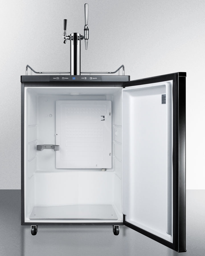 Summit 24" Wide Coffee Kegerator SBC635M7CMTWIN-Kegerators-The Wine Cooler Club