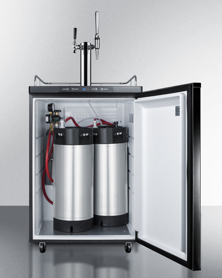 Summit 24" Wide Coffee Kegerator SBC635M7CMTWIN-Kegerators-The Wine Cooler Club