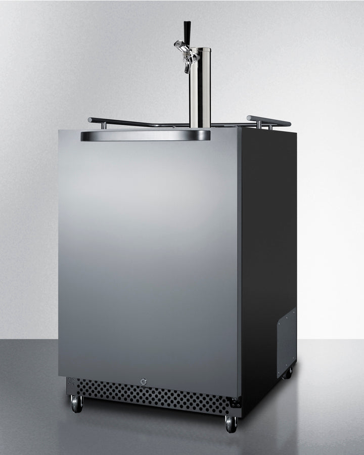 Summit 24" Wide Built-In Outdoor Kegerator with TapLock SBC696OSTL-Kegerators-The Wine Cooler Club