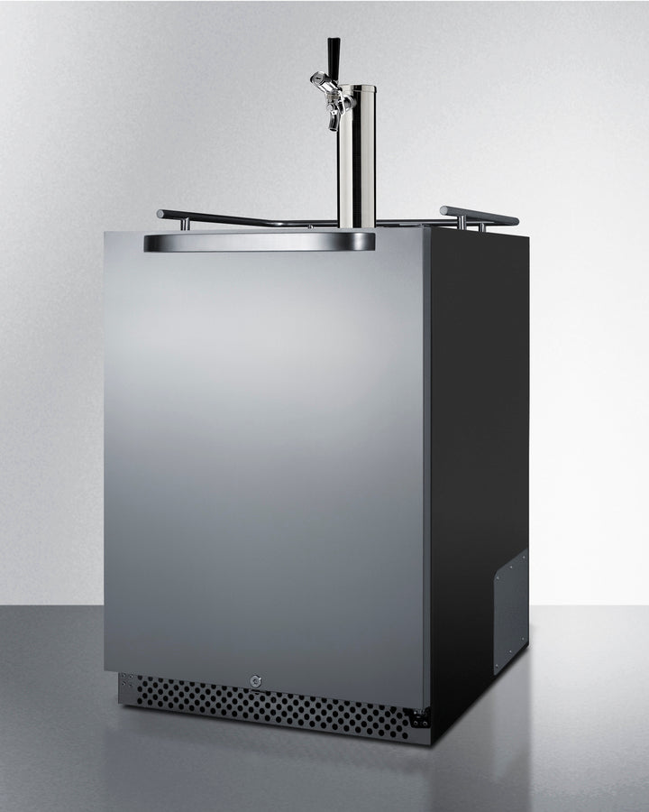 Summit 24" Wide Built-In Outdoor Kegerator with TapLock SBC696OSTL-Kegerators-The Wine Cooler Club