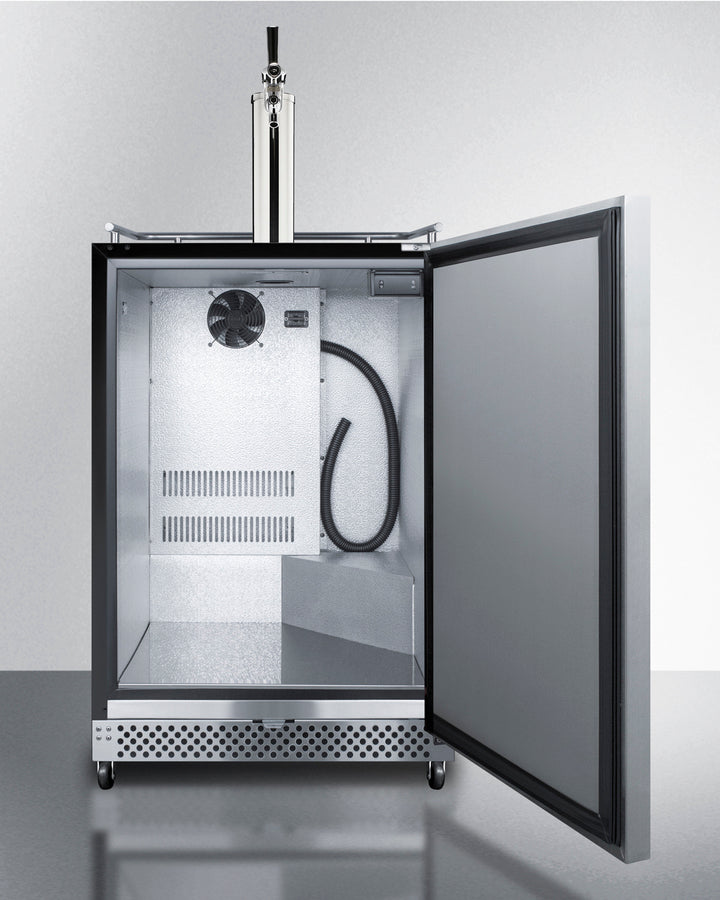 Summit 24" Wide Built-In Outdoor Kegerator with TapLock SBC696OSTL-Kegerators-The Wine Cooler Club