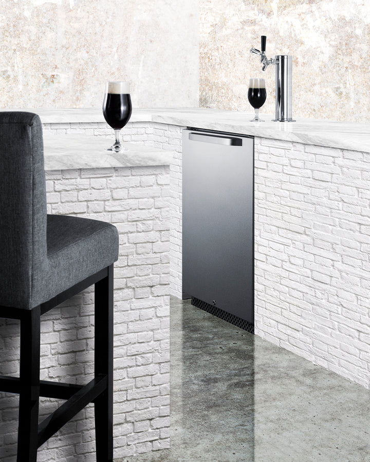 Summit 24" Wide Built-In Outdoor Kegerator with TapLock SBC696OSTL-Kegerators-The Wine Cooler Club