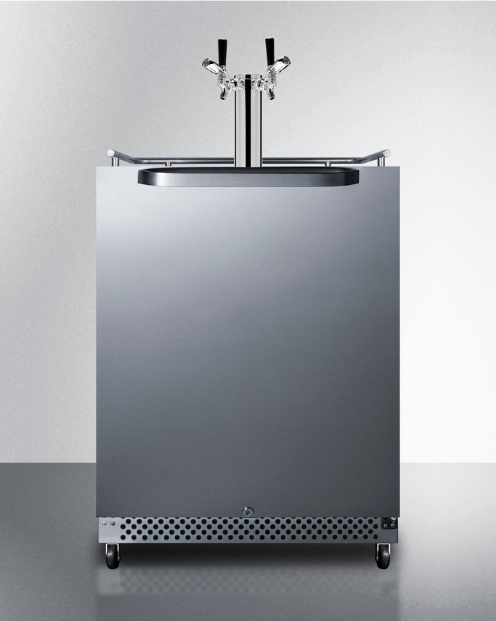 Summit 24" Wide Built-In Outdoor Kegerator with TapLocks SBC696OSTWINTL-Kegerators-The Wine Cooler Club