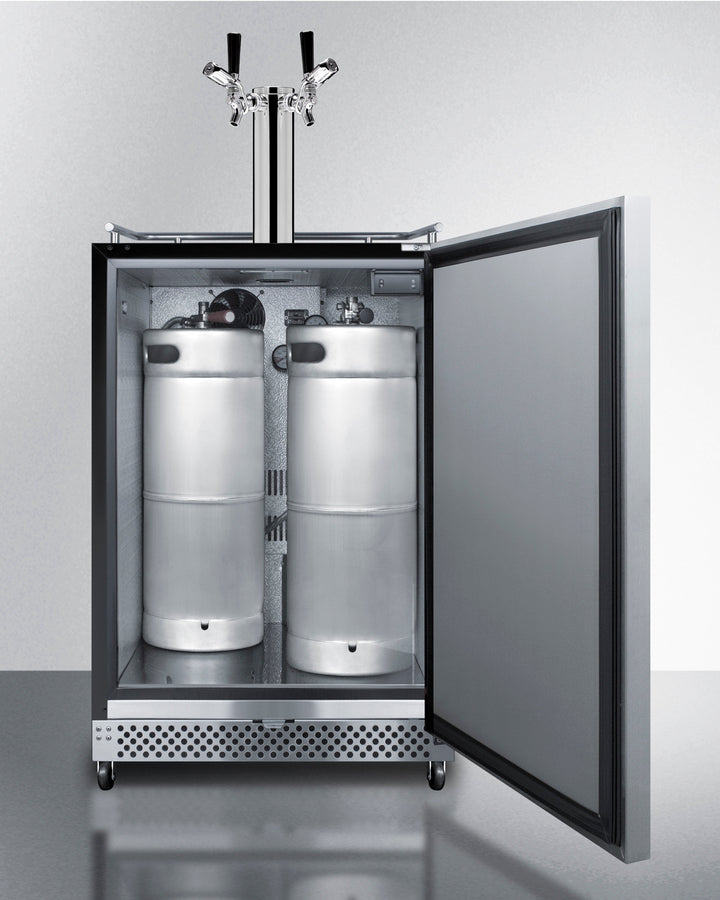 Summit 24" Wide Built-In Outdoor Kegerator with TapLocks SBC696OSTWINTL-Kegerators-The Wine Cooler Club