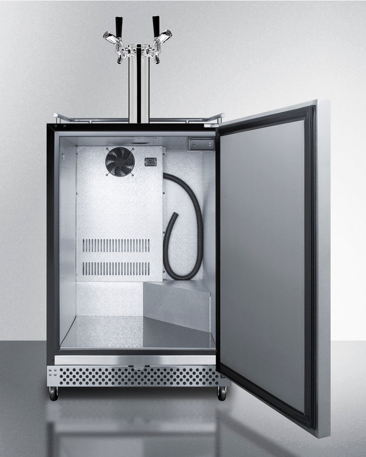 Summit 24" Wide Built-In Outdoor Kegerator with TapLocks SBC696OSTWINTL-Kegerators-The Wine Cooler Club