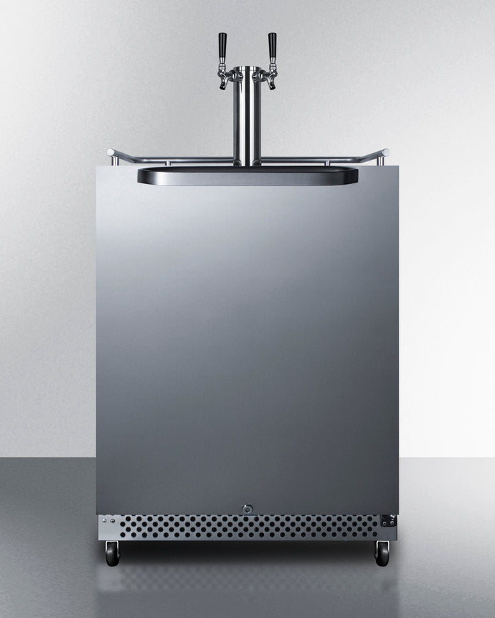 Summit 24" Wide Built-In Outdoor Wine Kegerator SBC696OSWKDTWIN-Kegerators-The Wine Cooler Club