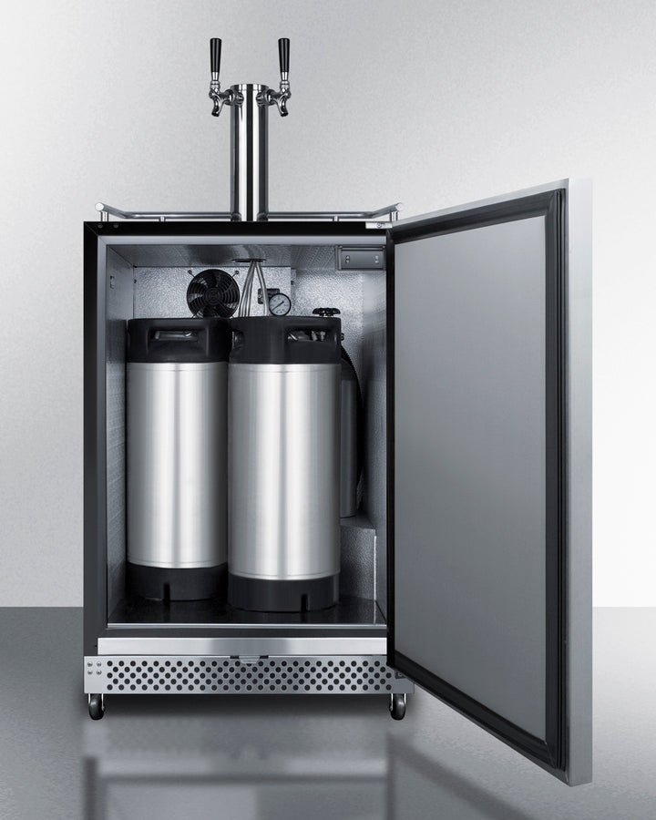 Summit 24" Wide Built-In Outdoor Cold Brew Coffee Kegerator SBC696OSCFTWIN-Kegerators-The Wine Cooler Club