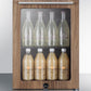 Summit Compact Glass Door Beverage Center With Wood Trim SCR114LWP1-Beverage Centers-The Wine Cooler Club