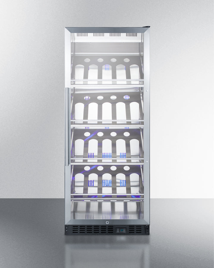 Summit 24" Wide Single Zone Commercial Wine Cellar SCR1156CHCSS-Wine Cellars-The Wine Cooler Club