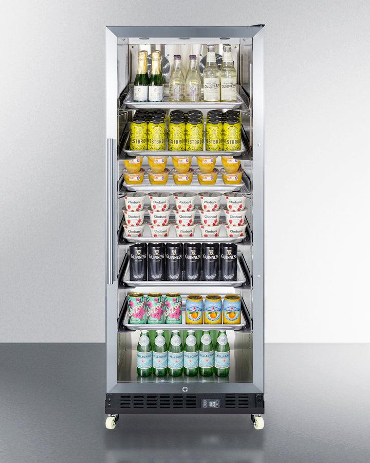 Summit 24" Wide Mini Reach-In Beverage Center with Dolly SCR1156RI-Beverage Centers-The Wine Cooler Club