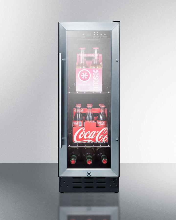 Summit 12" Wide Beverage Center SCR1225B-Beverage Centers-The Wine Cooler Club