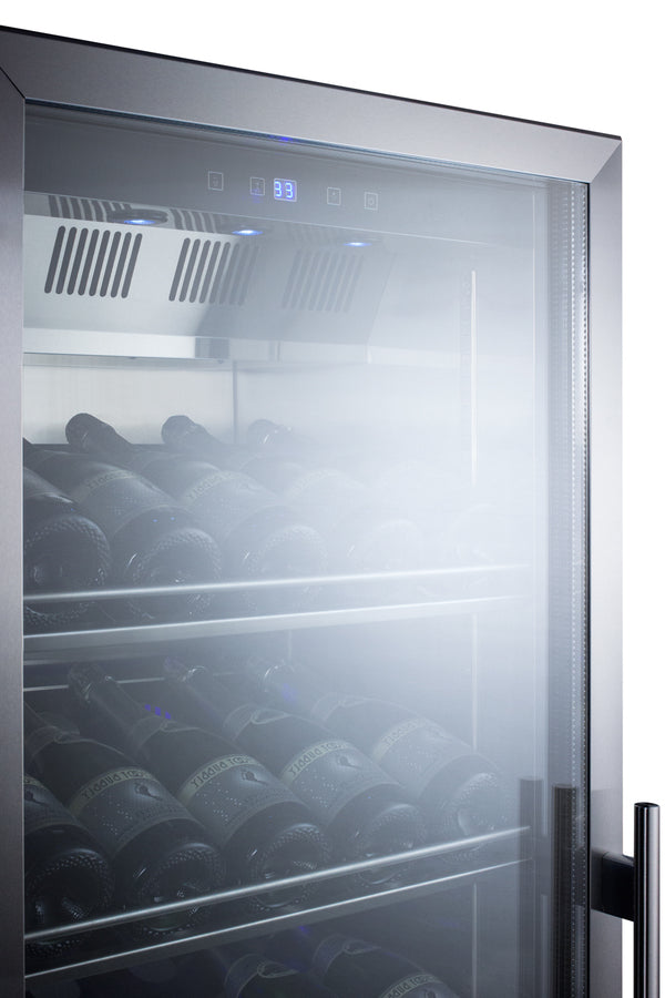 Summit 24" Wide Single Zone Commercial Wine Cellar SCR1401LHCHCSS-Wine Cellars-The Wine Cooler Club