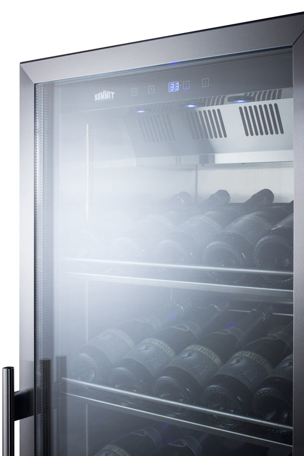 Summit 24" Wide Single Zone Commercial Wine Cellar SCR1401CHCSS-Wine Cellars-The Wine Cooler Club