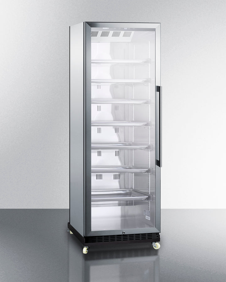 Summit 24" Wide Mini Reach-In Beverage Center with Dolly SCR1401LHRICSS-Beverage Centers-The Wine Cooler Club