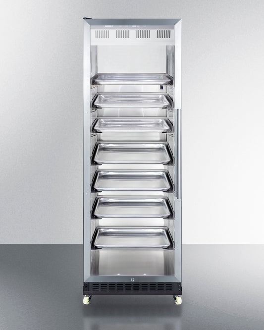 Summit 24" Wide Mini Reach-In Beverage Center with Dolly SCR1401LHRICSS-Beverage Centers-The Wine Cooler Club