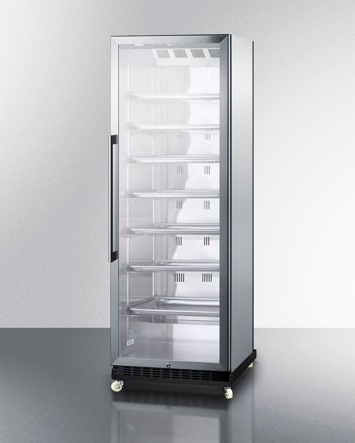 Summit 24" Wide Mini Reach-In Beverage Center with Dolly SCR1401RICSS-Beverage Centers-The Wine Cooler Club
