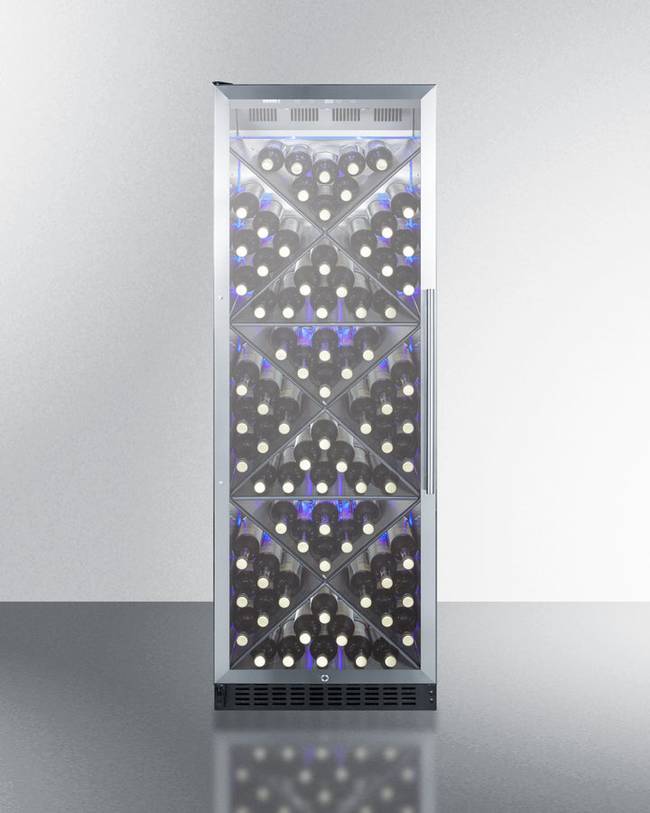 Summit 24" Wide Single Zone Commercial Wine Cellar SCR1401LHXCSS-Wine Cellars-The Wine Cooler Club