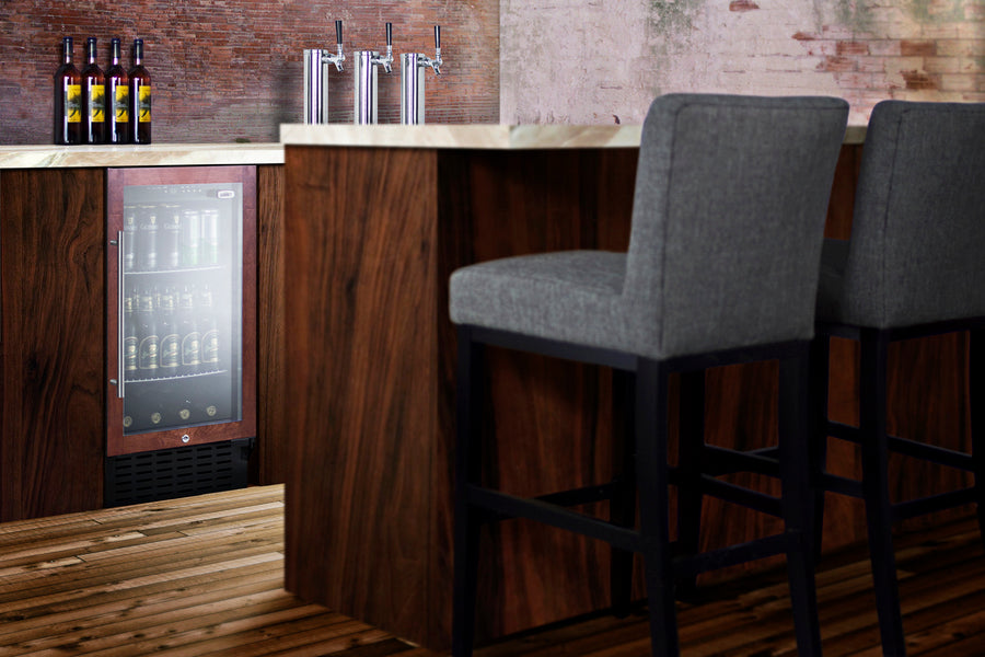 Summit 18" Wide Built-In Beverage Center (Panel Not Included) SCR1841BPNR-Beverage Centers-The Wine Cooler Club