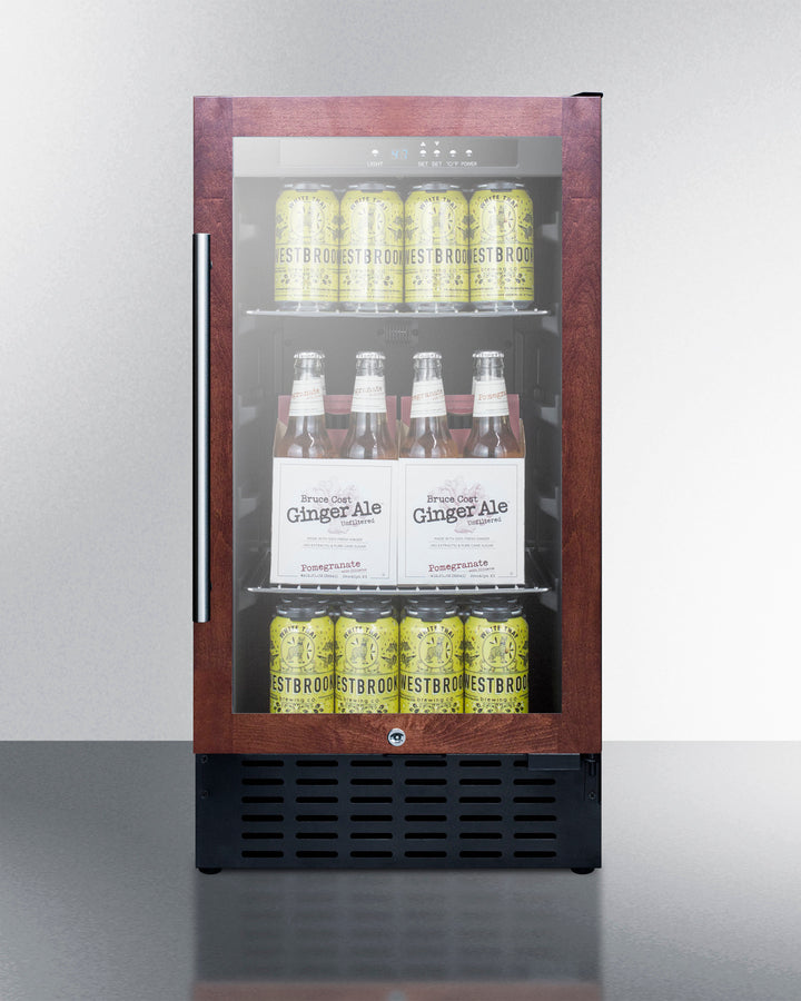 Summit 18" Wide Built-In Beverage Center (Panel Not Included) SCR1841BPNR-Beverage Centers-The Wine Cooler Club