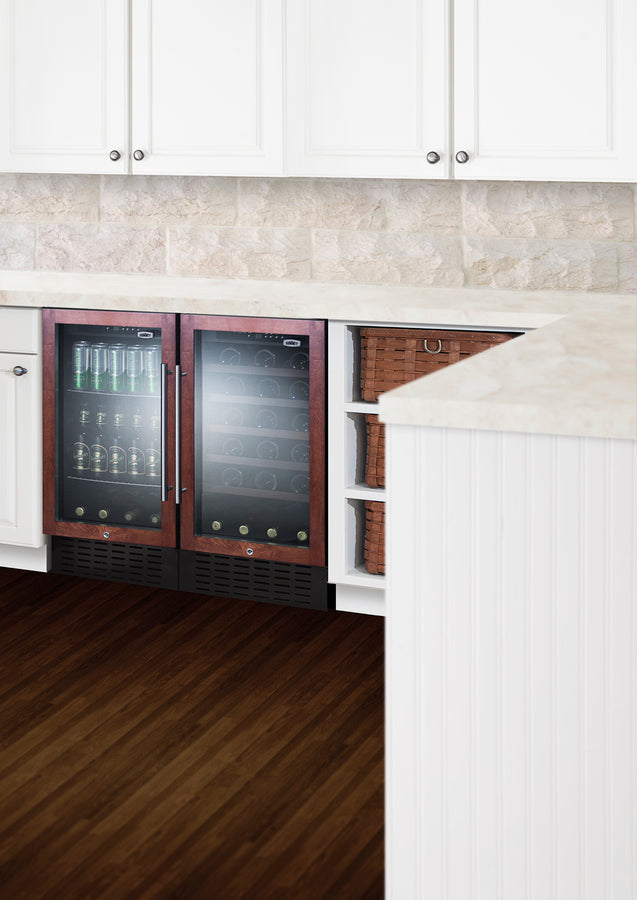 Summit 18" Wide Built-In Beverage Center (Panel Not Included) SCR1841BPNR-Beverage Centers-The Wine Cooler Club